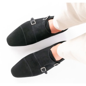 Werner Kern Heren Suede Dansschoenen Anzio met een drukkknoopsluiting