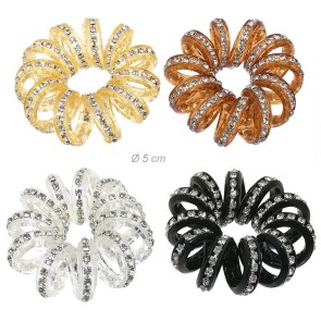 Alista Dancer Basics  Alista Siliconen Spiraalelastiek met Strass Steentjes