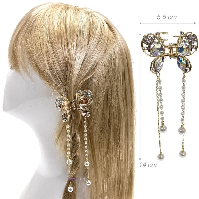 Alista Dancer Basics Alista Vlinder Haarclip met Kristallen