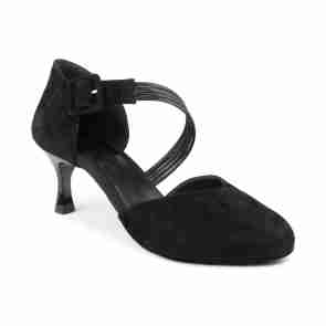 Portdance PD126 Dames Nubuck Dansschoenen met Zwarte Strips