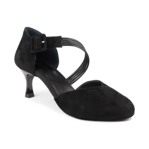 Portdance PD126 Dames Nubuck Dansschoenen met Zwarte Strips