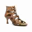 Portdance PD804 Dark Tan Leder Dansschoenen 5cm hak