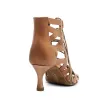 Portdance PD804 Dark Tan Leder Dansschoenen 5cm hak