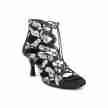 Portdance PD804 Dansschoenen Zwart-Wit Slangenprint