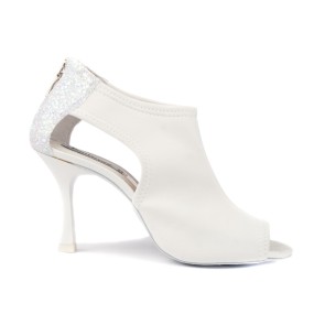 Portdance PD810 Pro Dames Dansschoenen Neopreen en Wit Glitter