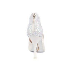 Portdance PD810 Pro Dames Dansschoenen Neopreen en Wit Glitter