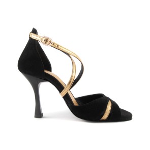 Portdance PD816 Black Gold Leather