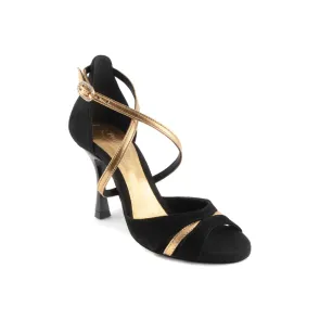 Portdance PD816 Black Gold Leather