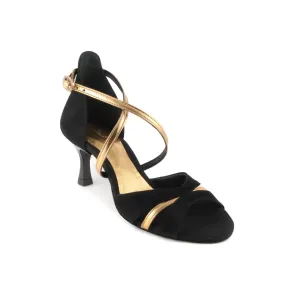 Portdance PD816 Black Gold Leather