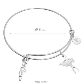 Alista Stevige Armband met Dansthema