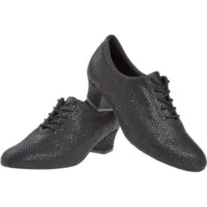 Diamant Vegan Dames Glitter Trainingsschoenen met VarioSpin zool 199-034-113-V Zwart met een glitterprint