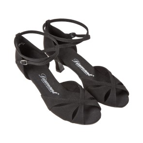 Diamant Vegan Dames Latin Dansschoenen met VarioSpin zool 141-077-335V met kruisbandjes en een open neus