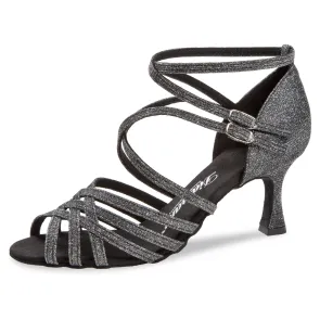 Diamant Dames Zwart-Zilver Brocade Dansschoenen 108-087-519