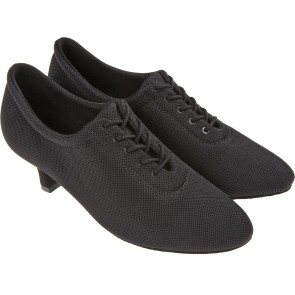 Diamant Dames Vegan Ballroom Dansschoenen met VarioPro Hybrid zool 199-177-604 Zwart met veters