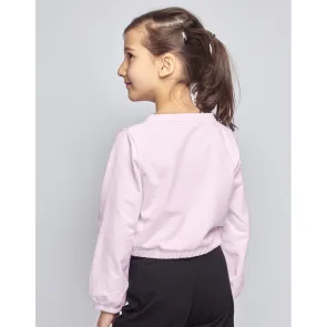 Temps Danse Tani jr. Papillon cropped Sweater met Ballerina voor Meisjes Roze