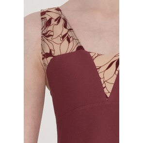 Wear Moi Hestia balletpakje met bloemenpatroon voor dames burgundy