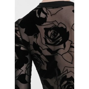 Wear Moi Felicite Dames Balletpakje mesh rug bloemen patroon luxe