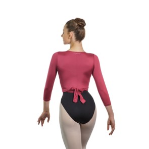 Ballet Rosa Josee Cross-over Balletvestje met knoop roze